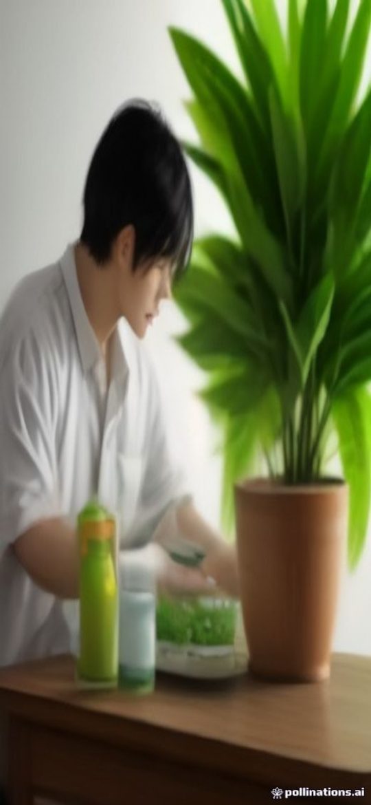 plants App 养护时间线页面，换盆与施肥记录按日期纵向排列并配有小尺寸照片缩略图